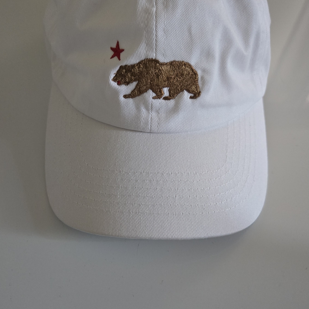 White Bear Embroidered Kids Cap